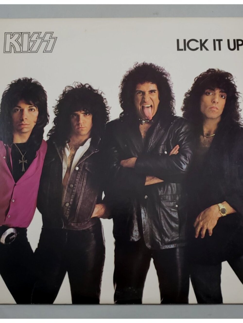 Kiss - Lick It Up LP Vinyl Mercury Record 1983 PolyGram Records Rock Non Make-Up